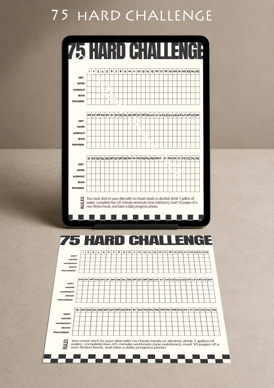 75 HARD™ Challenge Tracker