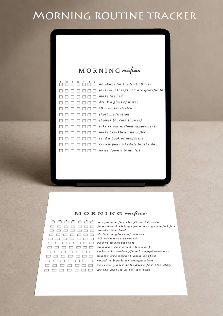 Morning Routine Checklist