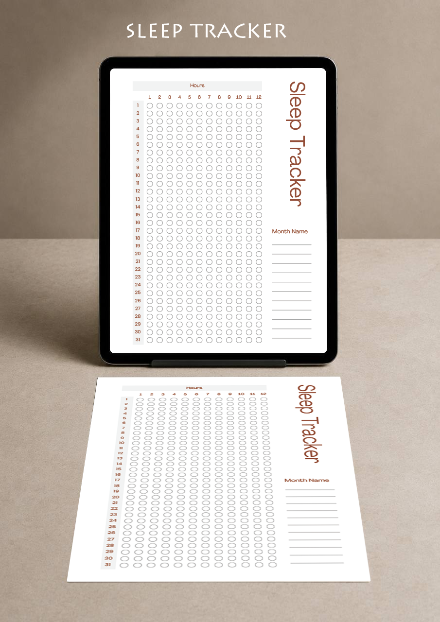 Sleep Tracker Planner