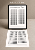 Personal Water Tracker Planner